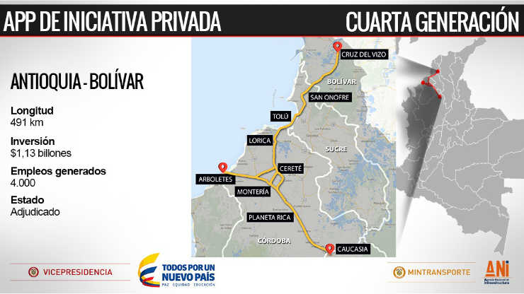 Imagen relacionada con Luz verde para IP Autopista Antioquia-Bolívar