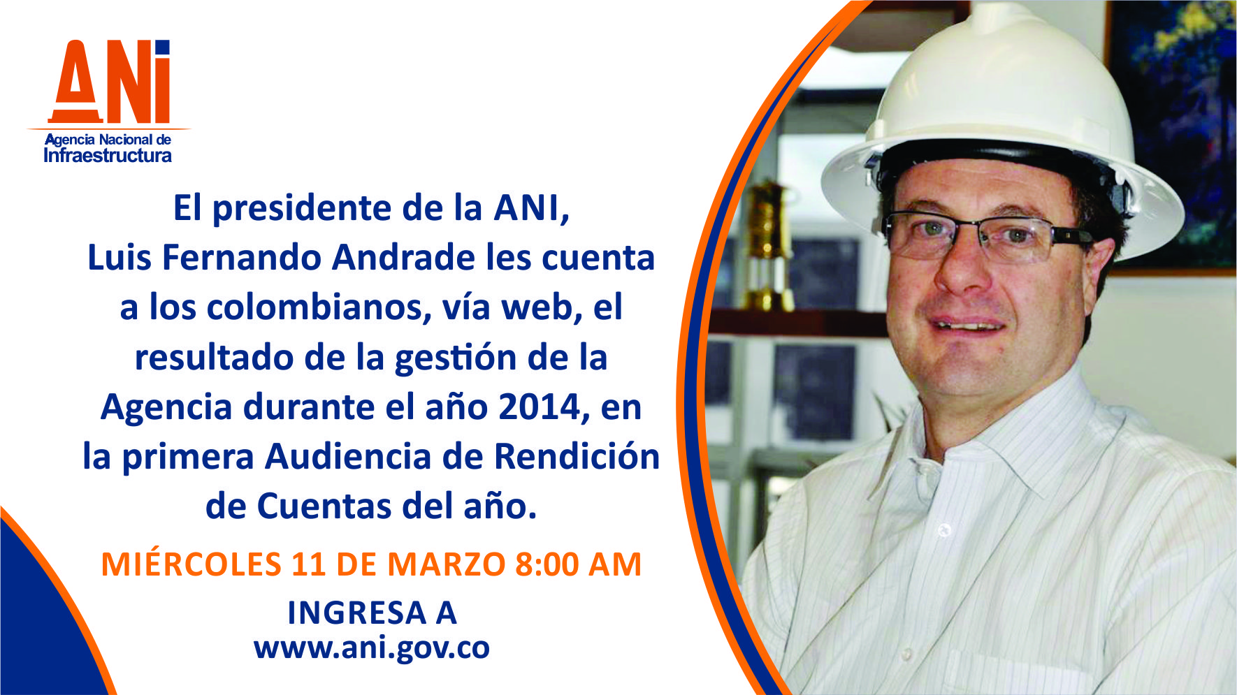 Imagen relacionada con Audiencia Virtual de Rendición de Cuentas ANI 2014, via streaming