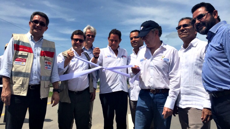 Imagen relacionada con Gobierno Santos inaugura 97 kilómetros de doble calzada de la Ruta del Sol 2