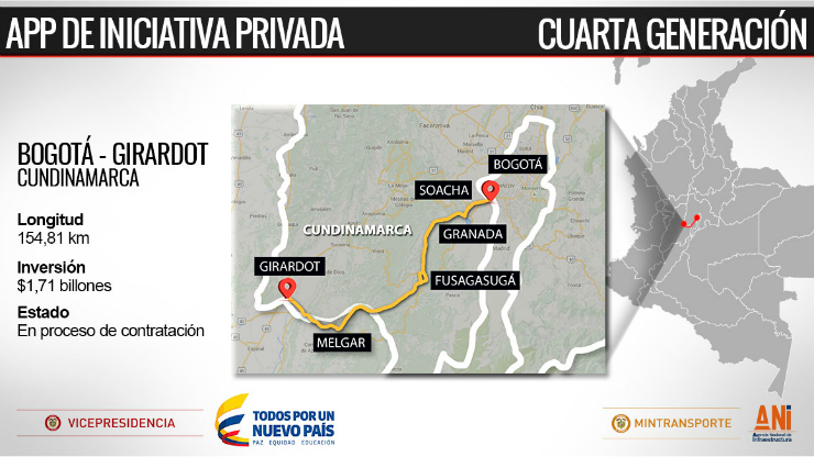 Imagen relacionada con Tercer Carril Bogotá-Girardot inicia proceso de recepción de propuestas
