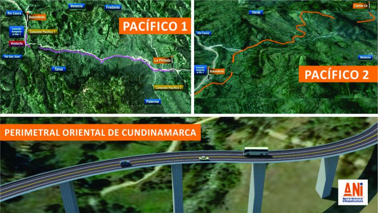Imagen relacionada con Cierre financiero: La banca respaldó la construcción de la vía Perimetral de Oriente de Cundinamarca y los corredores Pacífico 1 y Pacífico 2