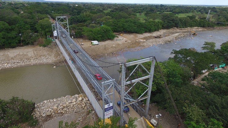 Imagen relacionada con Gobierno Nacional pone en servicio puente vehicular provisional sobre el río Charte