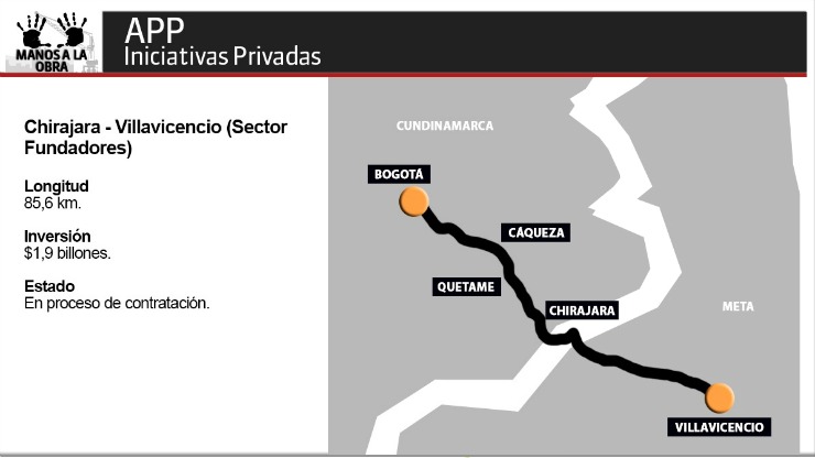 Imagen relacionada con Gobierno nacional adjudica la tercera APP de iniciativa privada para desarrollar tramo de la vía Bogotá – Villavicencio