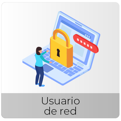Icono Usuario de red