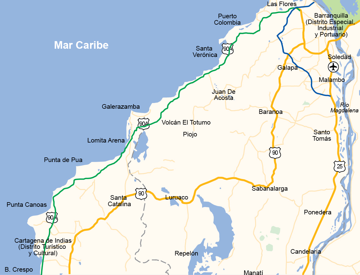 Imagen relacionada con ANI mejora proyectos viales para beneficio de Costa Caribe y Cundinamarca