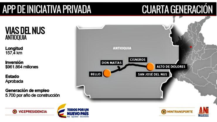 Imagen relacionada con Consejo de Ministros aprueba otra Autopista de Cuarta Generación para Antioquia