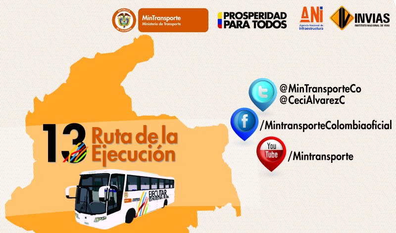 Imagen relacionada con Ruta de la Ejecución 13 recorrerá concesiones de la ANI