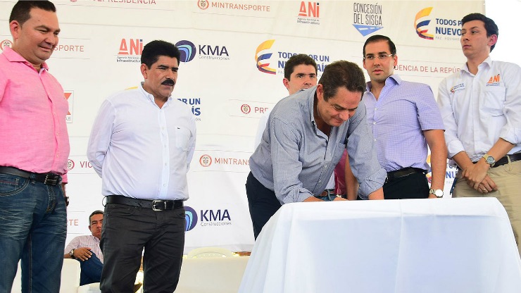 Imagen relacionada con Con firma de acta de inicio, arrancan obras de la Transversal Sisga - El Secreto