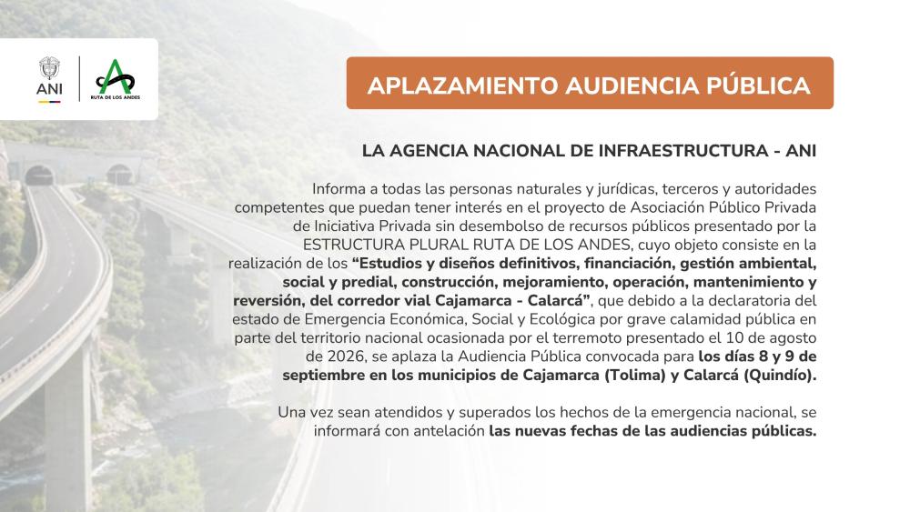 Imagen relacionada con Aplazamiento Audiencia pública