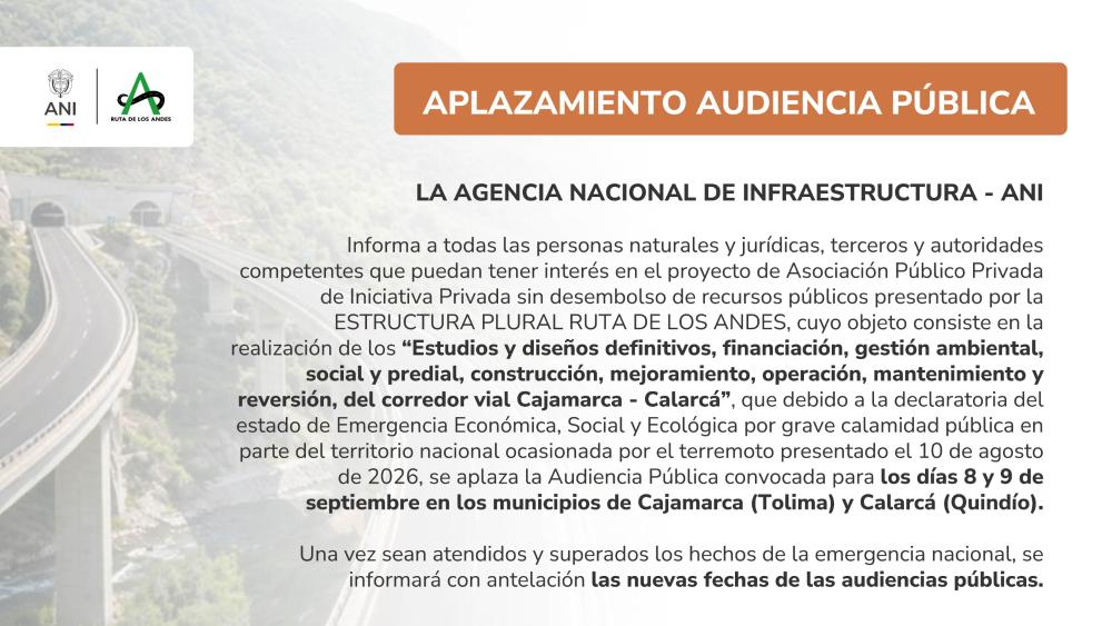 Imagen relacionada con Aplazamiento Audiencia pública