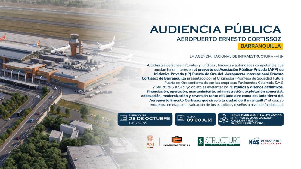Imagen relacionada con Convocatoria Audiencia Pública Iniciativa Privada Puerta de Oro