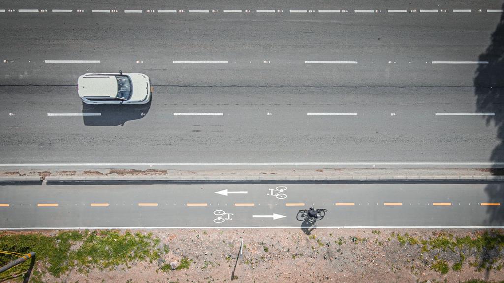 ANI pone al servicio Ciclorruta temporal en la Autopista Norte, en la margen occidental