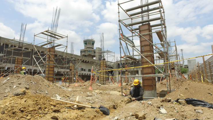 Con obras en la terminal y la pista, avanza la modernización del aeropuerto de Barranquilla