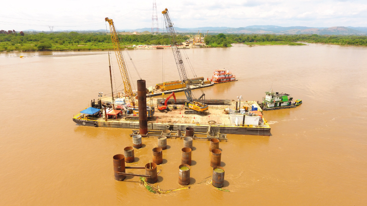En Antioquia inició construcción del Nuevo Puente sobre el río Magdalena En Antioquia inició construcción del Nuevo Puente sobre el río Magdalena