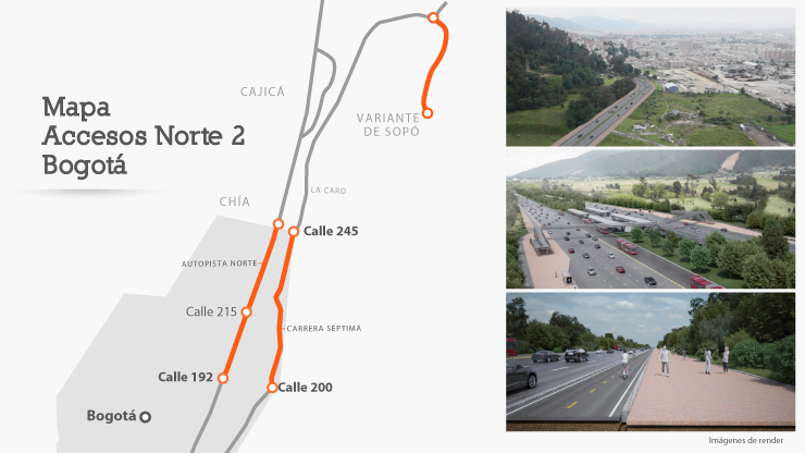 ANI iniciará proceso de contratación de la Fase II de Accesos al Norte de Bogotá en segundo semestre