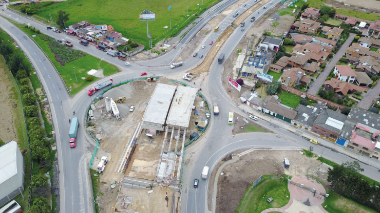 Con la construcción del enlace a desnivel de Mosquera - La Mesa avanza autopista Bogotá (Fontibón) - Facatativá - Los Alpes