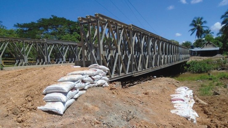 Avanza instalación del puente metálico que conectará a San Pablo con Simití en el Bolívar