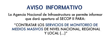 AVISO INFORMATIVO SECOP II AVISO INFORMATIVO SECOP II