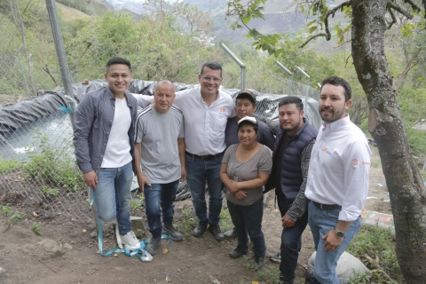 Fue entregado un distrito de riego para el beneficio de tres veredas en el proyecto Rumichaca-Pasto