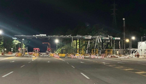 Agencia Nacional de Infraestructura rechaza atentado contra la estación de peaje La Lizama en Santander 