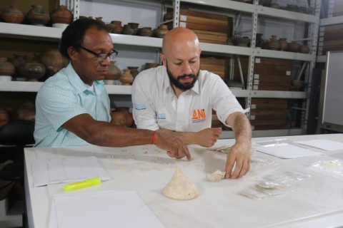 La ANI entrega a museo, 180 piezas arqueológicas halladas en el marco del proyecto Puerta de Hierro – Cruz del Viso