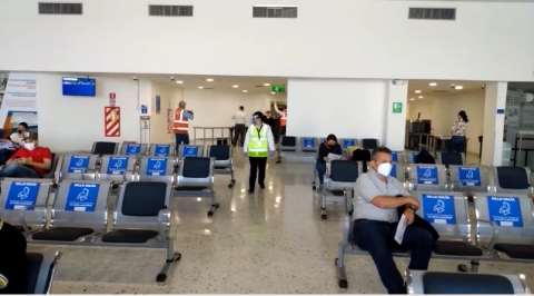 Concesiones aeroportuarias, certificadas en bioseguridad 