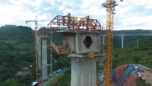 Así va la construcción del nuevo viaducto en Gualanday en el Tolima