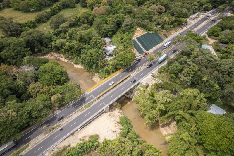 Foto aerea Via Bogotá Girardot