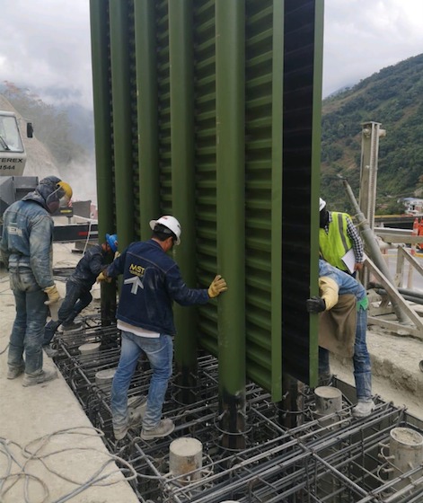 Inició con éxito la instalación de los módulos del tablestacado, en el km 58 de la vía Bogotá-Villavicencio