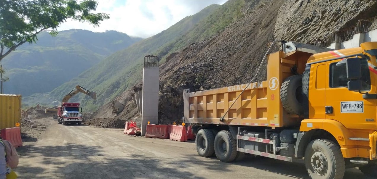 Se restablece el tránsito en el PR 26+000 de la vía Uramita-Dabeiba en Antioquia