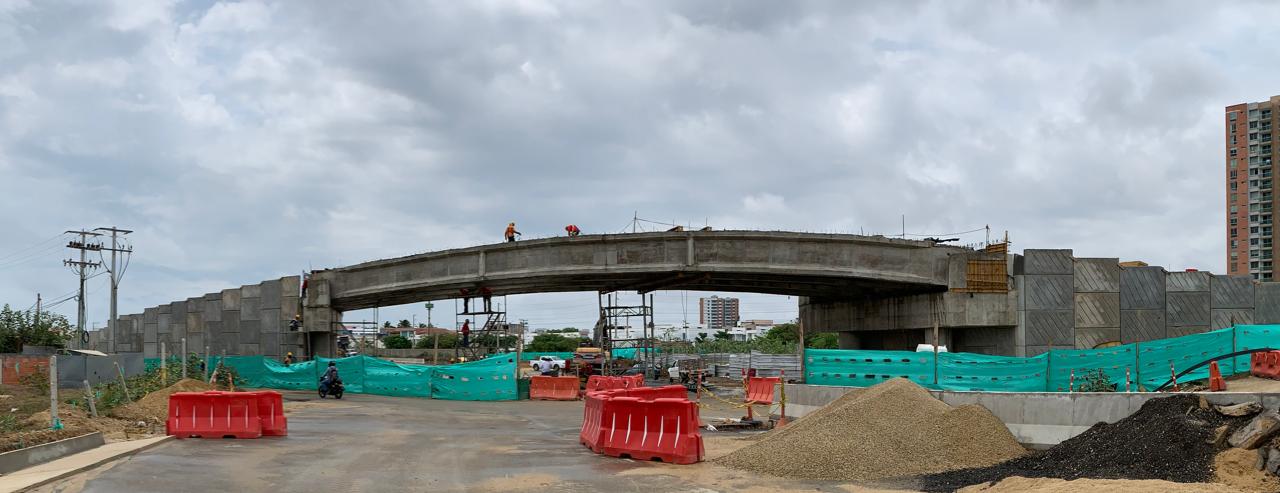 En julio entrará en operación la intersección vial que conecta a la comunidad de Villa Campestre con Puerto Colombia en el Atlántico