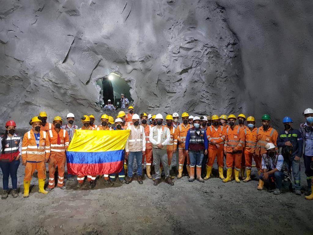  El Túnel de Amagá logra el cale y finaliza etapa de excavación de la calzada derecha 