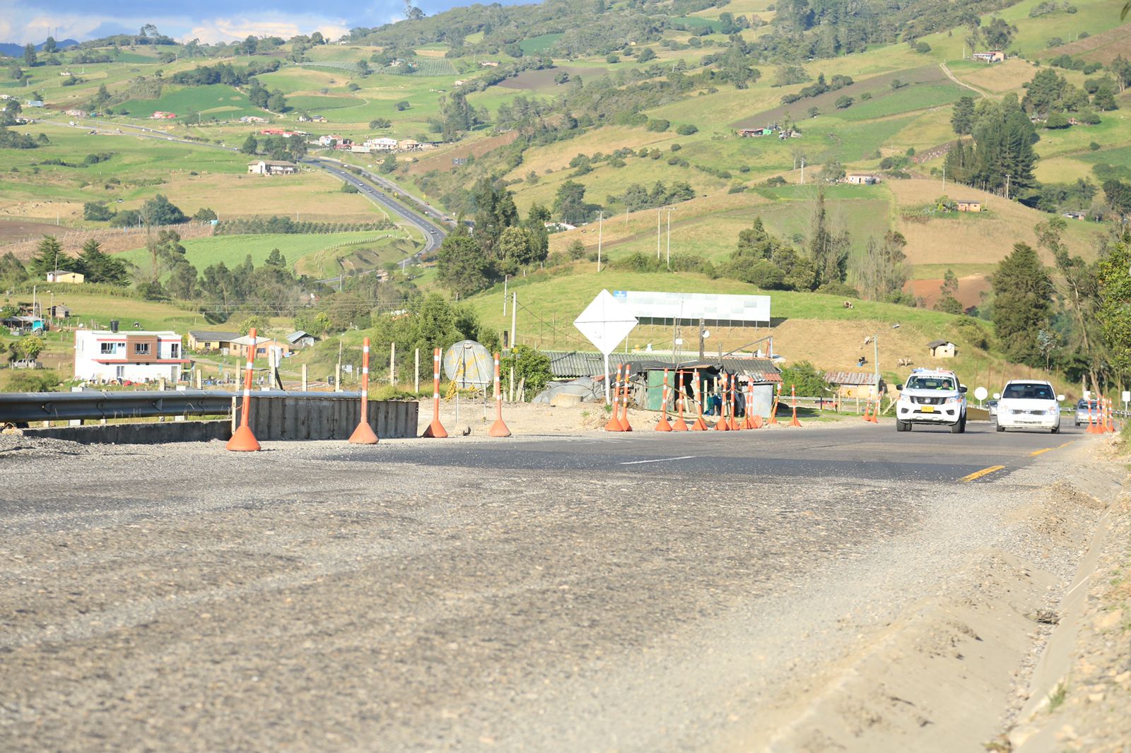 Avanzan las obras de estabilización en el municipio de Ventaquemada, en la vía Tunja-Bogotá Avanzan las obras de estabilización en el municipio de Ventaquemada, en la vía Tunja-Bogotá