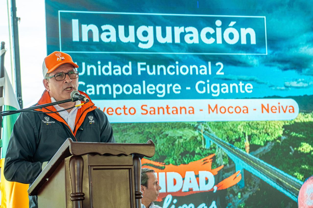 Entran en funcionamiento 65 km entre Campoalegre y Gigante, obras que corresponden a la unidad funcional 2 del proyecto Santana- Mocoa-Neiva 